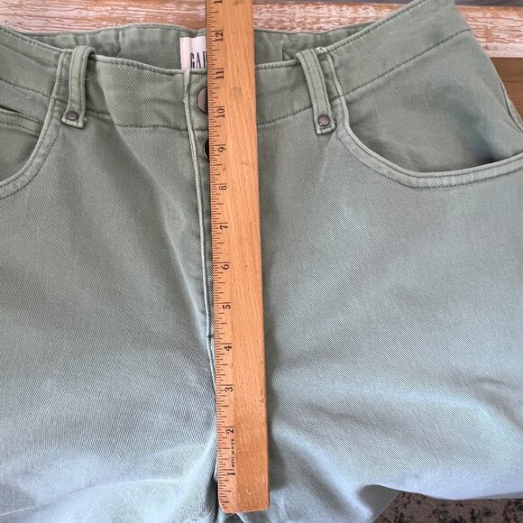 Gap High Rise Button Fly Wide-leg Crop Pants, Ashbury Green, Size 12, EUC - Picture 11 of 14